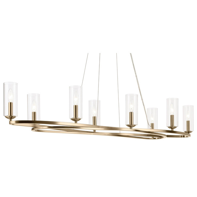Harpin Linear Chandelier by Kichler