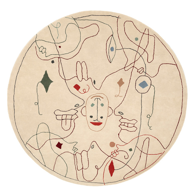 Silhouette Round Rug by Nanimarquina