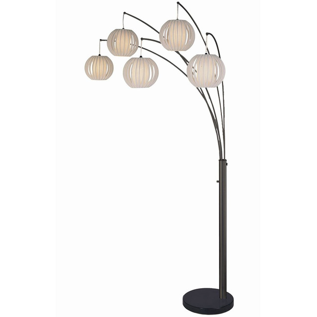 Bloom 5-Light Arc Floor Lamp by Nova of California