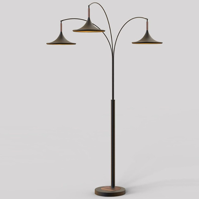 Lodi 3-Light Arc Floor Lamp by Nova of California