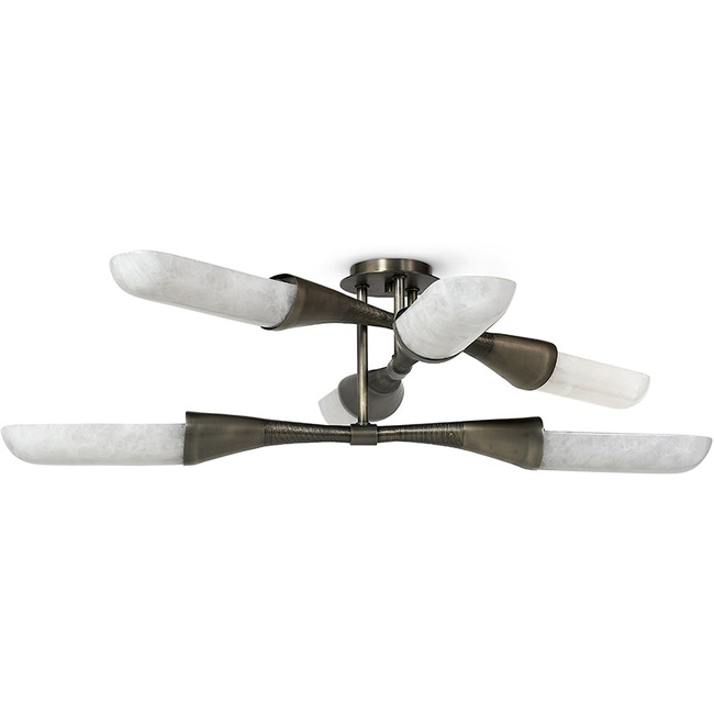 Naomi Semi Flush Ceiling Light by Palecek