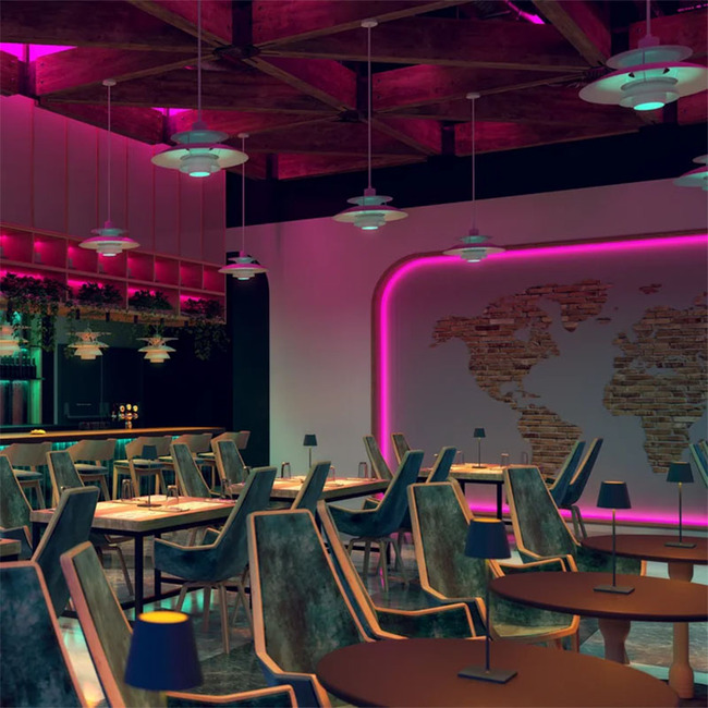 Flex Neon UDF7 Outdoor TruColor RGBTW Up/Down Bend 24V by PureEdge Lighting