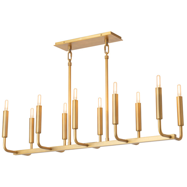 Mavisten Edition Carbonia Linear Chandelier by Robert Abbey