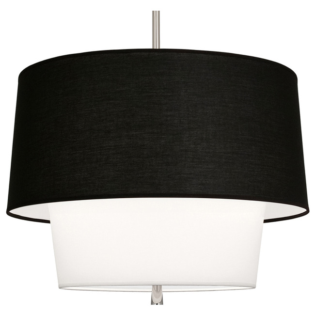 Decker Black / White Pendant by Robert Abbey