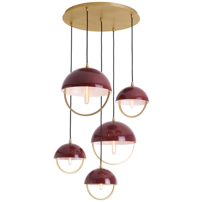 Mavisten Edition Copernica Multi Light Pendant by Robert Abbey