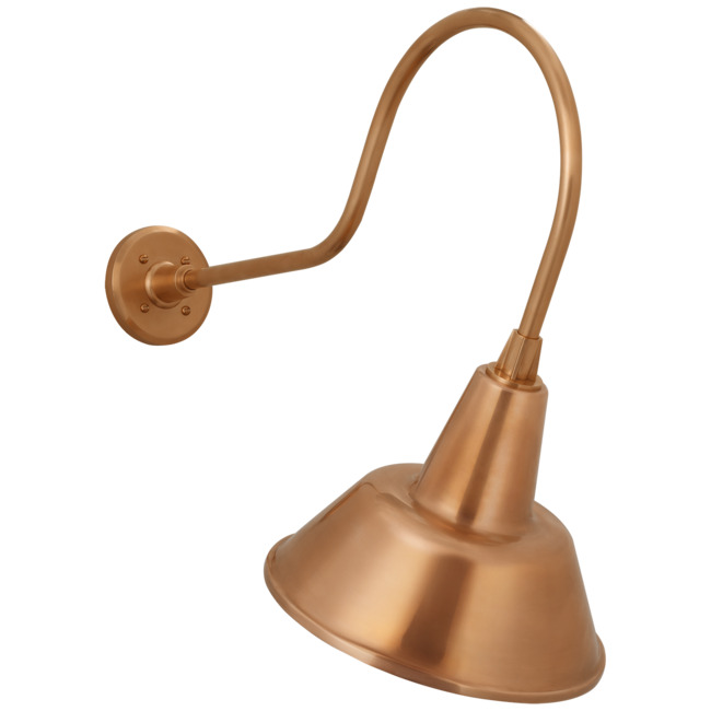 Academy Outdoor Angled Flynn Bowers Shade Wall Light by Visual Comfort Signature