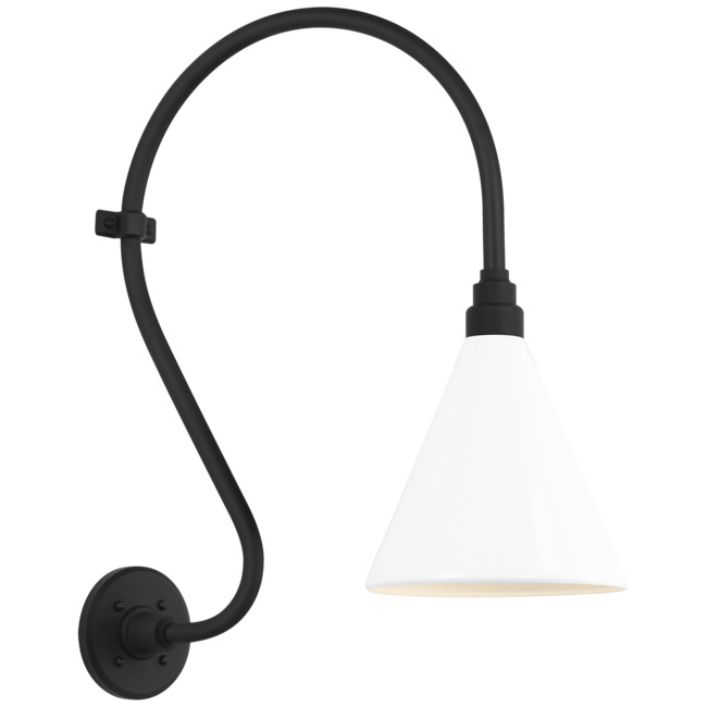 Academy Outdoor Larrabee Savannah Conical Wall Light by Visual Comfort Signature