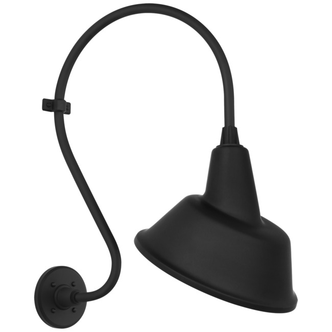 Academy Outdoor Larrabee Tilted Bowers Shade Wall Light by Visual Comfort Signature
