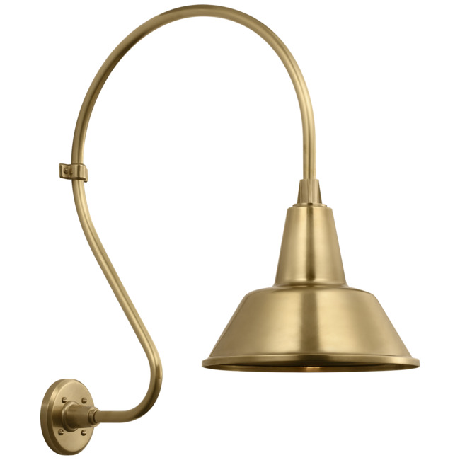 Academy Outdoor Larrabee 27in Bowers Shade Wall Light by Visual Comfort Signature