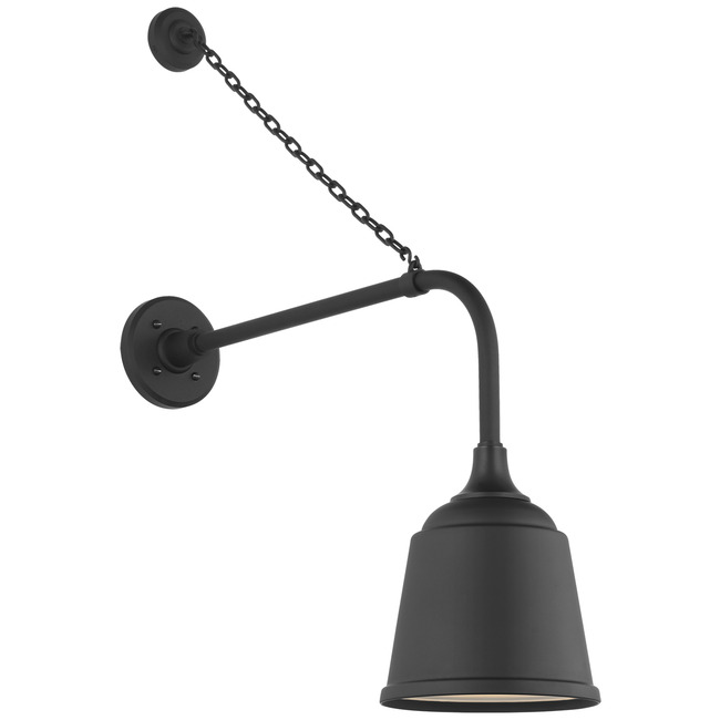 Academy Outdoor Anchored Rex Sm Rockhouse Shade Wall Light by Visual Comfort Signature