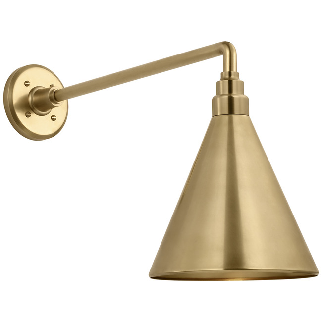 Academy Outdoor Mack Savannah Conical Wall Light by Visual Comfort Signature