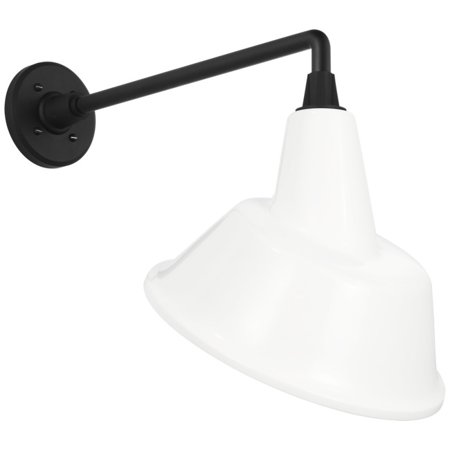 Academy Outdoor Mack Tilted Bowers Shade Wall Light by Visual Comfort Signature