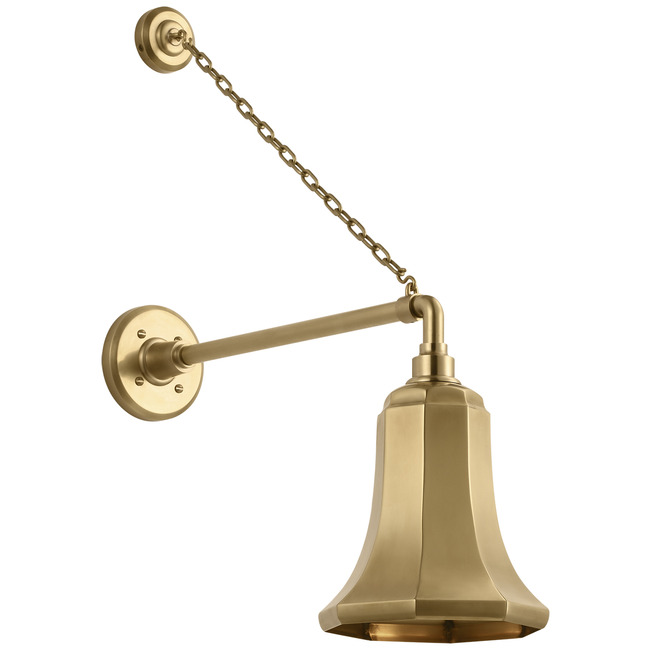 Academy Outdoor Anchored Mack Savannah Shade Wall Light by Visual Comfort Signature