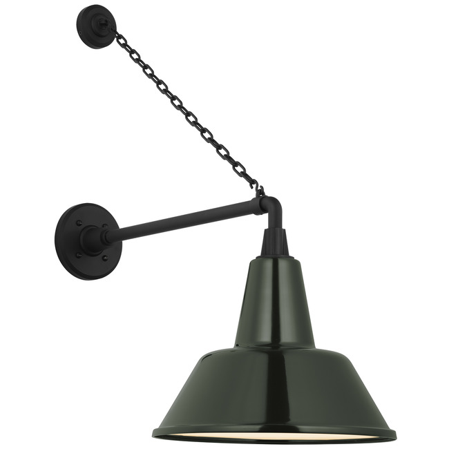 Academy Outdoor Anchored Mack Bowers Shade Wall Light by Visual Comfort Signature