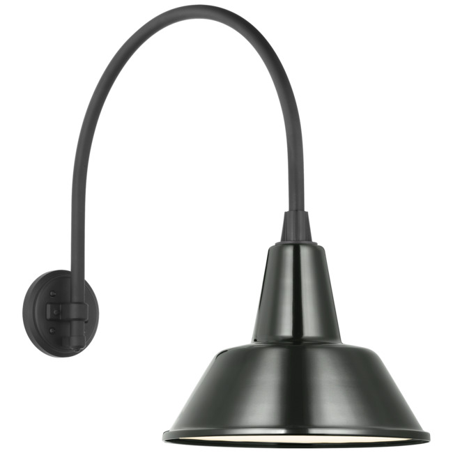 Academy Outdoor Arched Mack Bowers Shade Wall Light by Visual Comfort Signature