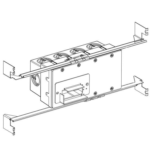 Pure Smart 4 Gang Junction Box by PureEdge Lighting