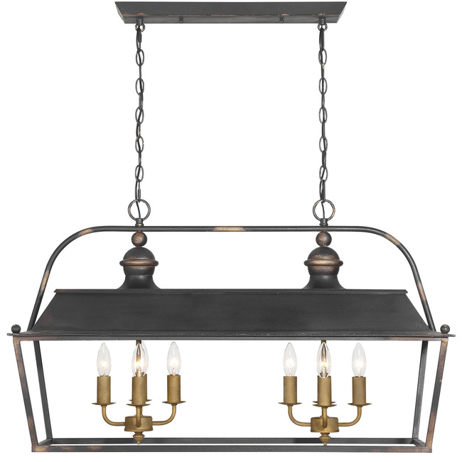 Christoff Linear Pendant by Golden Lighting