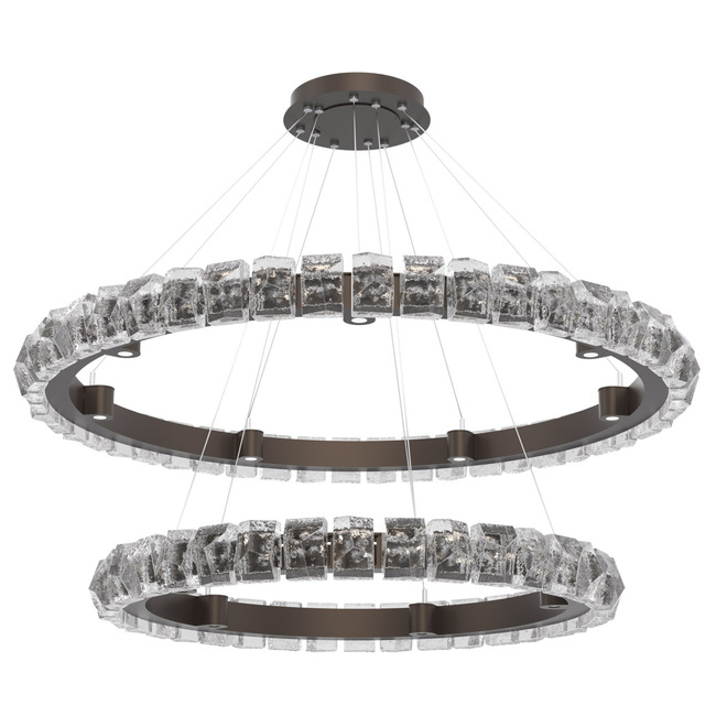 Tessera Two Tier Ring Chandelier by Hammerton Studio