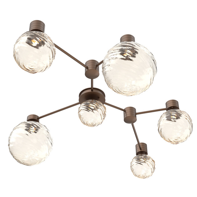 Gaia Hub & Spoke Linear Ceiling Light by Hammerton Studio