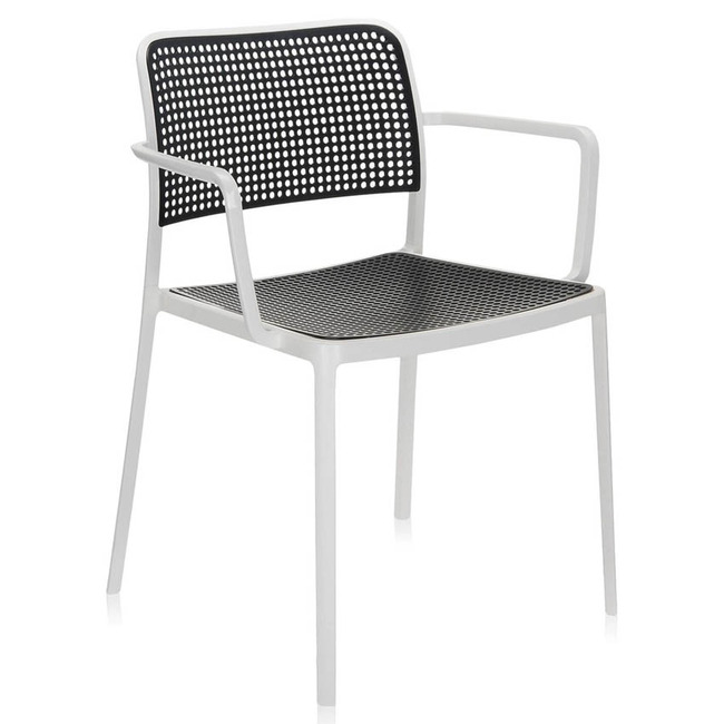 Audrey Outdoor Chair With Arm - 2 Pack by Kartell