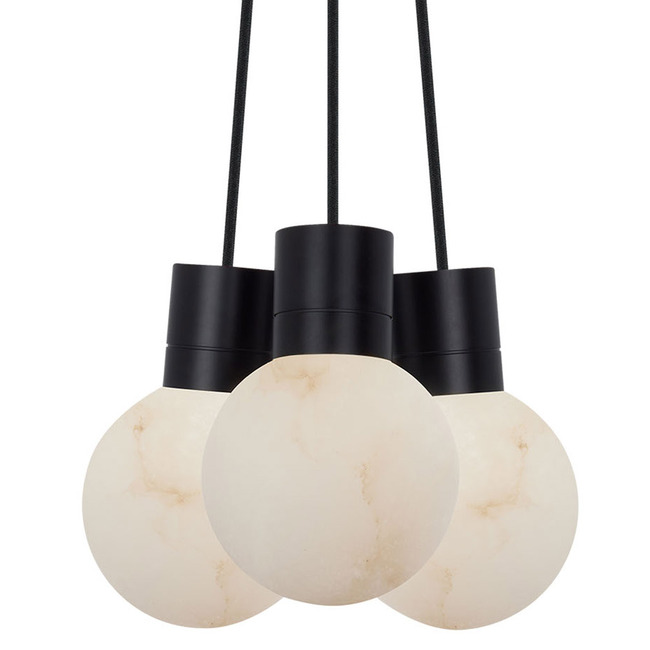Mina Alabaster 2700K Multi Light Pendant by Visual Comfort Modern
