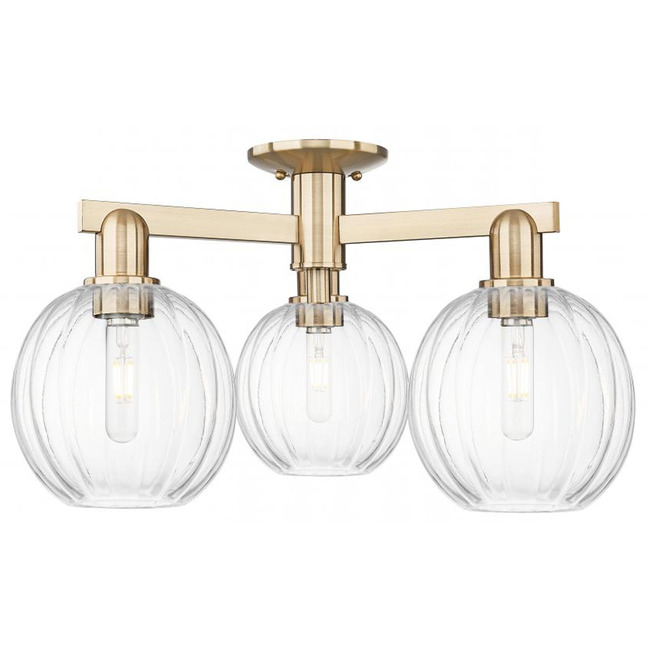 Preston Globe 3 Light Semi Flush Ceiling Light by Innovations Lighting