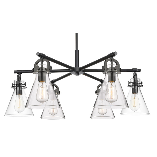Newton Cone Arched Chandelier by Innovations Lighting