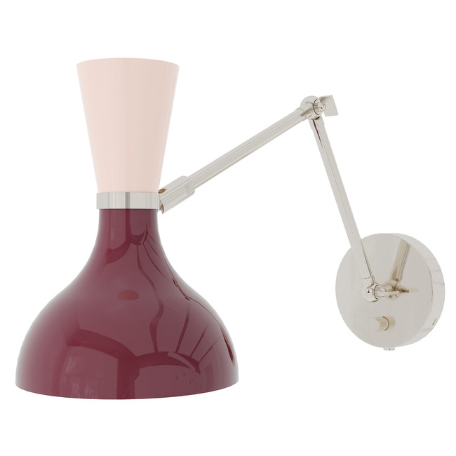 Clare Adjustable Hardwired / Plug-in Wall Light by Robert Abbey
