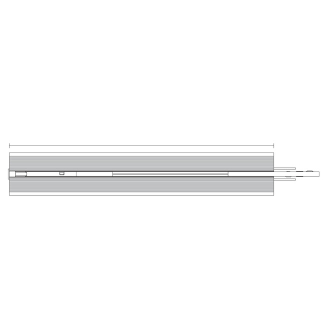 MicroTrack Recessed End Power Feed 1/2" Deep Channel by PureEdge Lighting