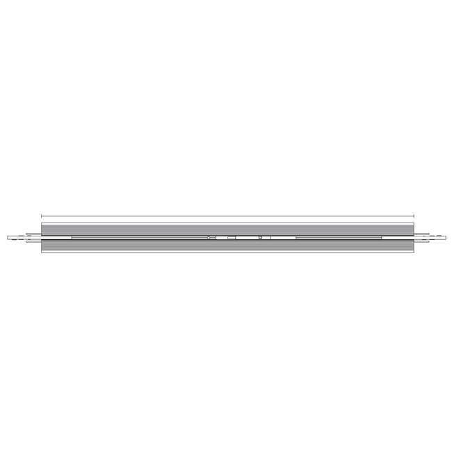 MicroTrack Recessed Single Center Power Feed by PureEdge Lighting