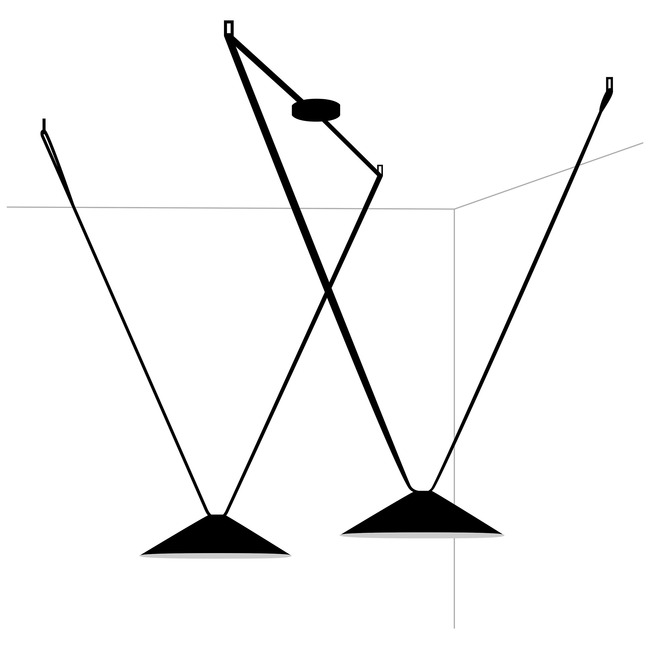 Plusminus Cone Multi-Light Pendant by Vibia