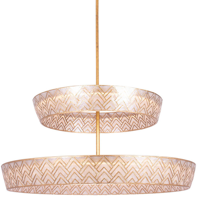 Geo 2-Tier Pendant by Kalco