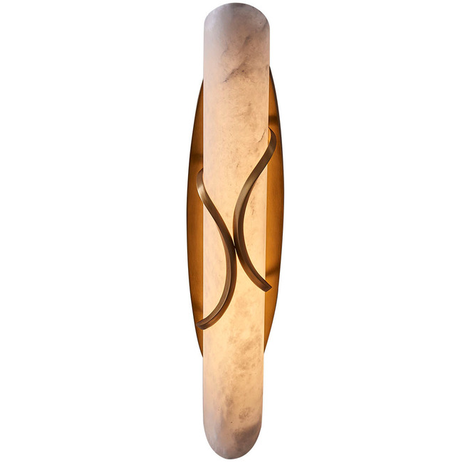 Gypsum Tubular Wall Sconce by Kalco