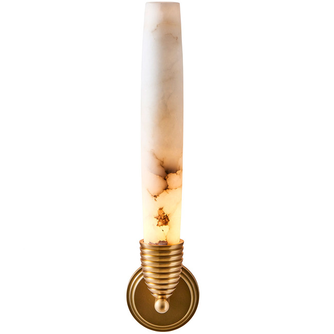 Gypsum Alabaster Wall Sconce by Kalco