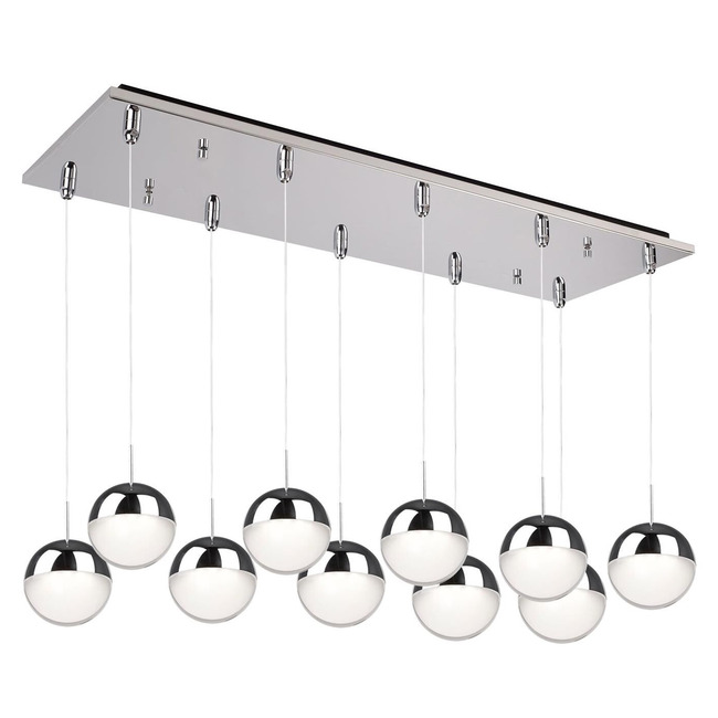 Pluto Rectangular Multi Light Pendant by Kuzco Lighting