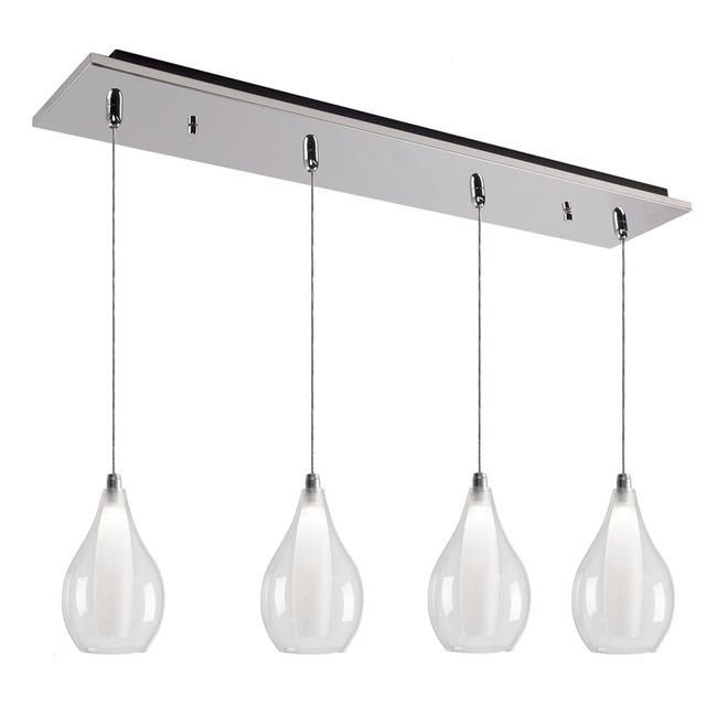 Victoria Pear Linear Multi Light Pendant by Kuzco Lighting