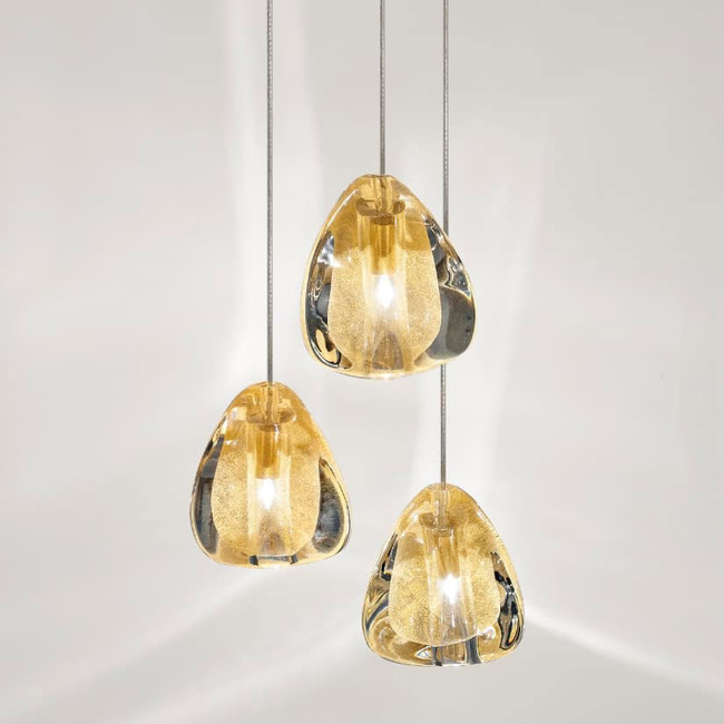 Mizu Round Multi Light Pendant by Terzani USA