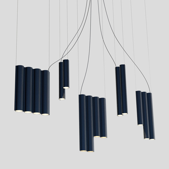 Silo 14 Multi Light Pendant by Lambert & Fils Studio