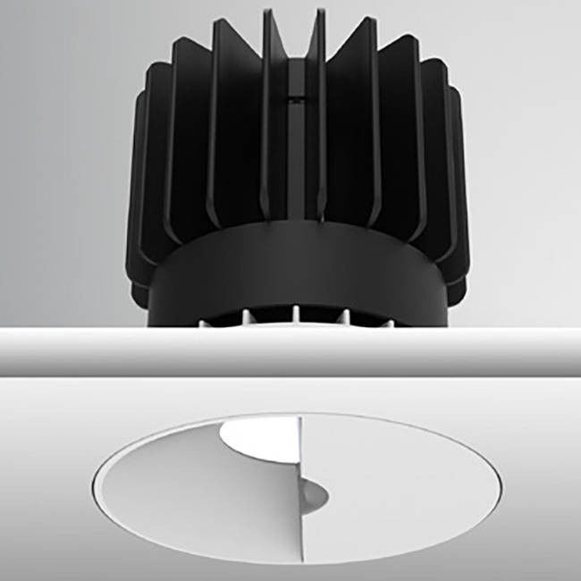 Luca 3.5" Round Trimless Wall Wash Downlight by PureEdge Lighting