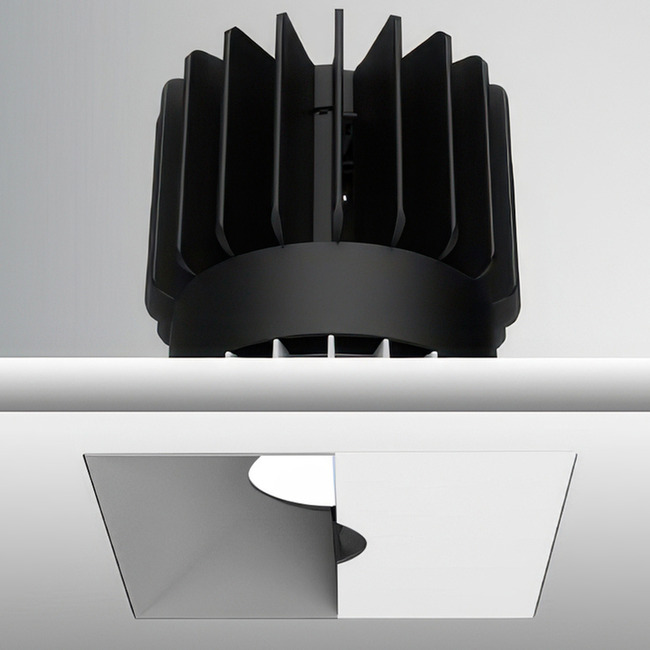 Luca 3.5" Square Trimless Wall Wash Downlight by PureEdge Lighting