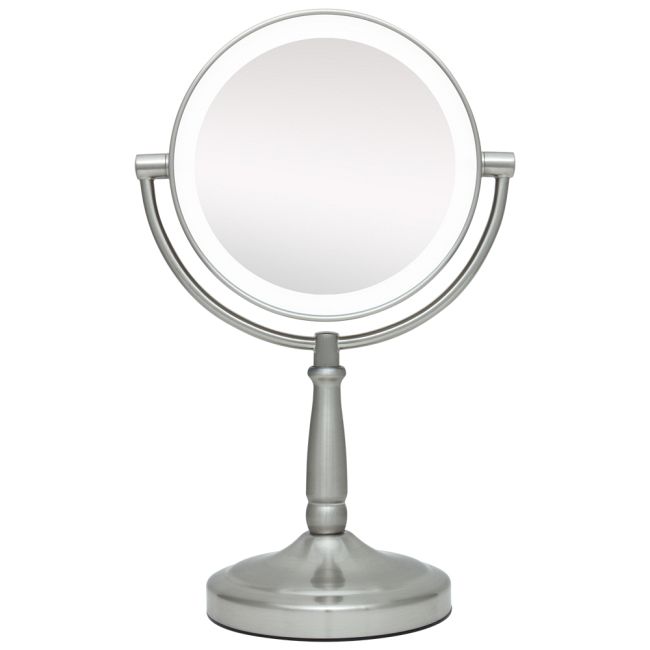 10x/1x Cordless Dual Sided LED Light Vanity Mirror by Zadro