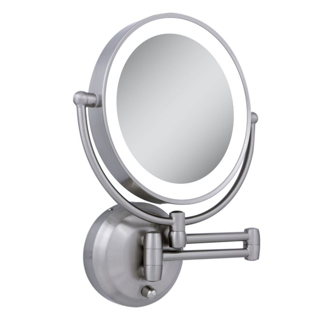 10x/1x Round Battery Operated LED Wall Mirror by Zadro