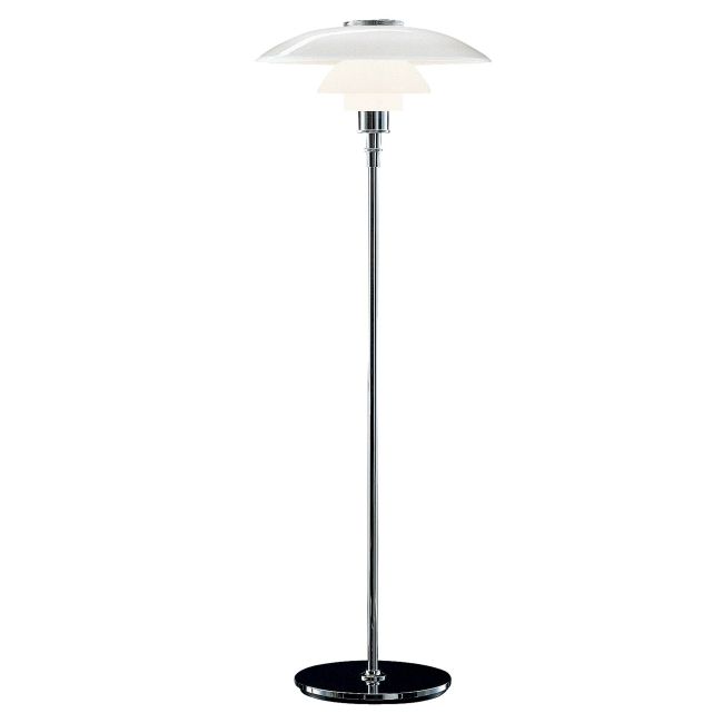 PH 4 1/2 - 3 1/2 Glass Floor Lamp by Louis Poulsen