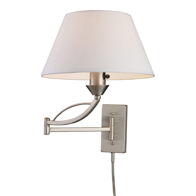 Elysburg Swing Arm Plug-in Wall Sconce  by Elk Home