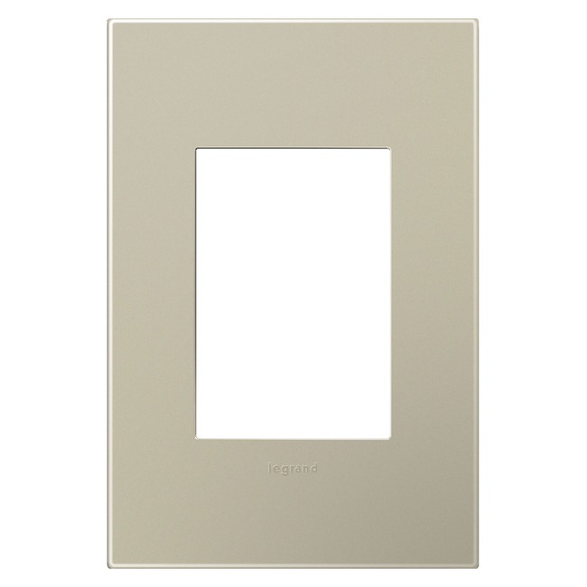 Adorne Plastic Screwless 1-Gang Plus Size Wall Plate by Legrand Adorne