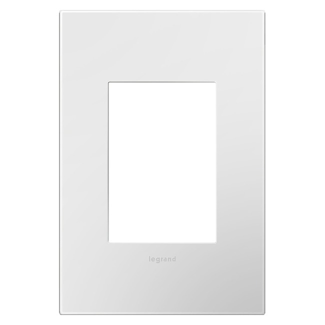 Adorne Plastic Screwless 1-Gang Plus Size Wall Plate by Legrand Adorne