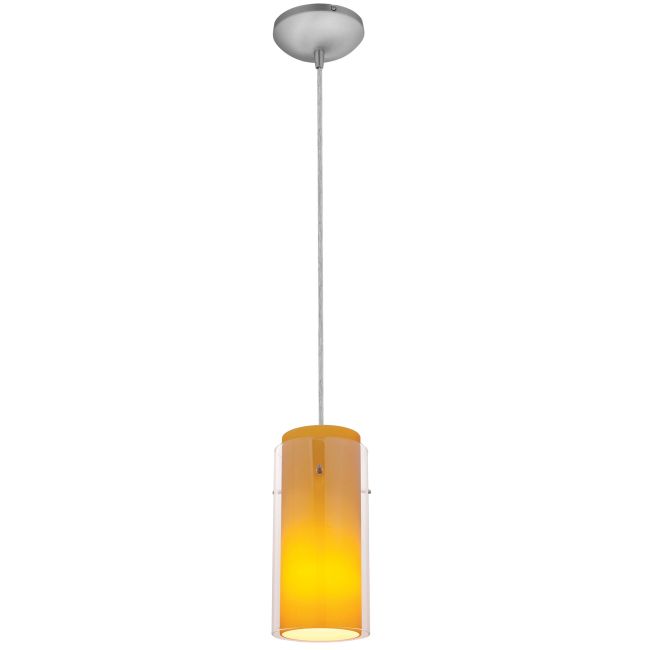 Glass n Glass Cylinder Cord Pendant by Access