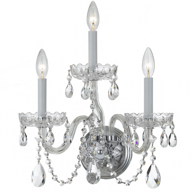 Traditional Crystal 1033 Wall Sconce by Crystorama