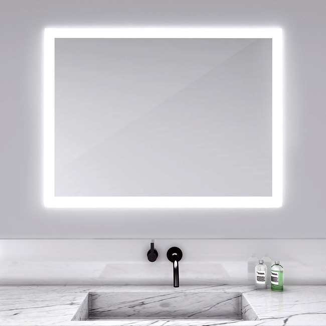 Silhouette Rectangle Lighted Mirror by Electric Mirror