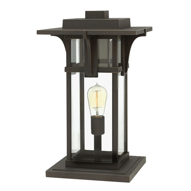 Manhattan 120V Outdoor Pier Mount Lantern by Hinkley Lighting